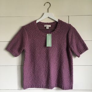 Coldwater Creek blouse shirt tee small purple NWT